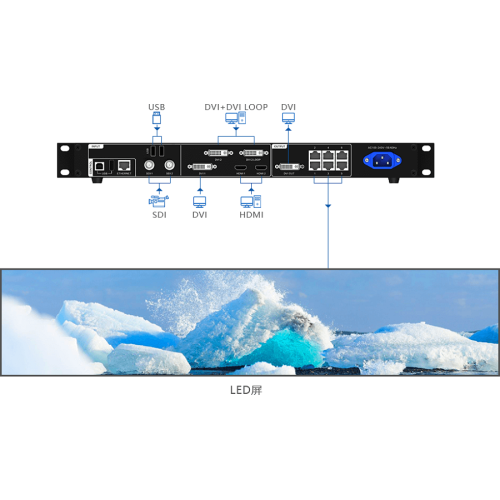 Procesador de tarjeta de controlador de pantalla Led Novastar VX4S